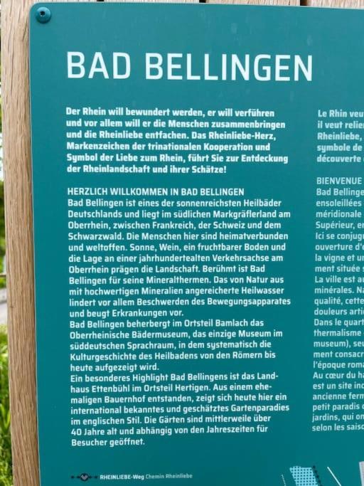 Appartamento Vogesenblick Bad Bellingen Esterno foto